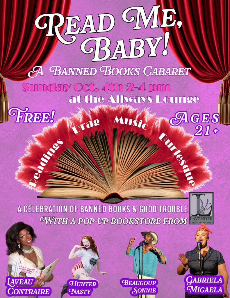 Read Me, Baby! A Banned Books Cabaret event flyer